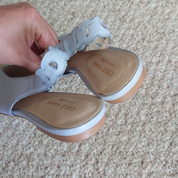 Cole Haan Merrit Skimmer light blue Slingback Flats size 8.5 - Picture 8 of 13